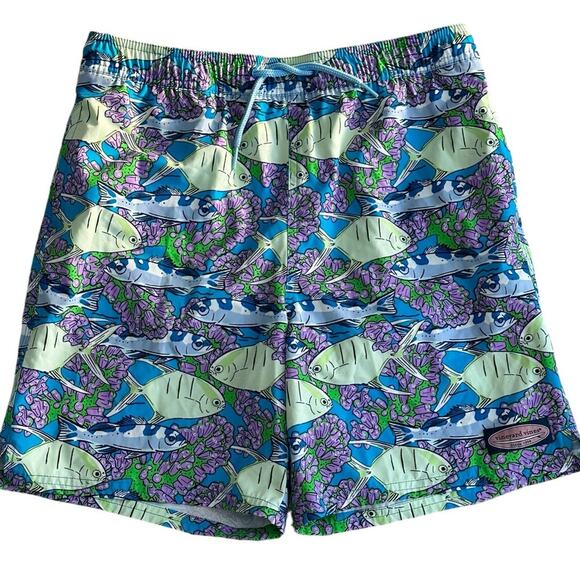 VINEYARD VINES Boys Chappy Swim Trunks Large NWOT - Picture 1 of 7